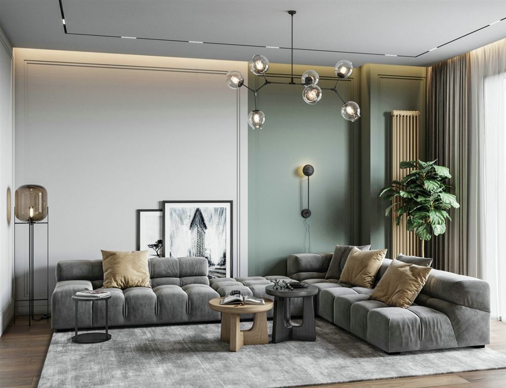 江門市時代春樹里北歐風格三居室裝修案例