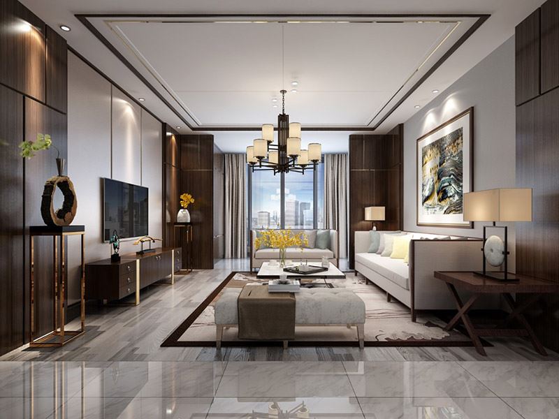 河源市萬隆麗景現代簡約風格三居室裝修案例