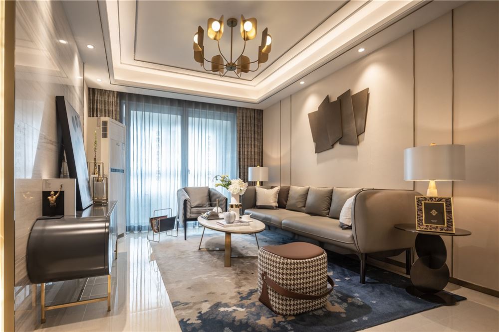 韶關(guān)市保利東灣現(xiàn)代簡約風格三居室裝修案例