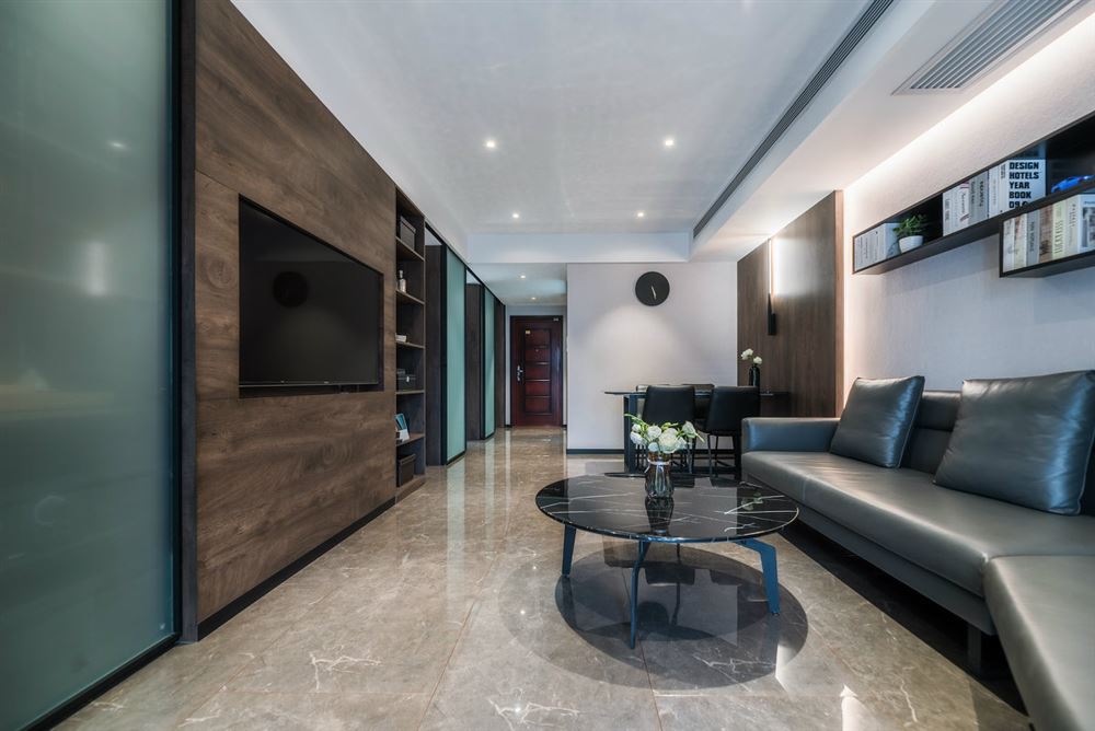 廣州市駿景花園美式風格三居室裝修案例