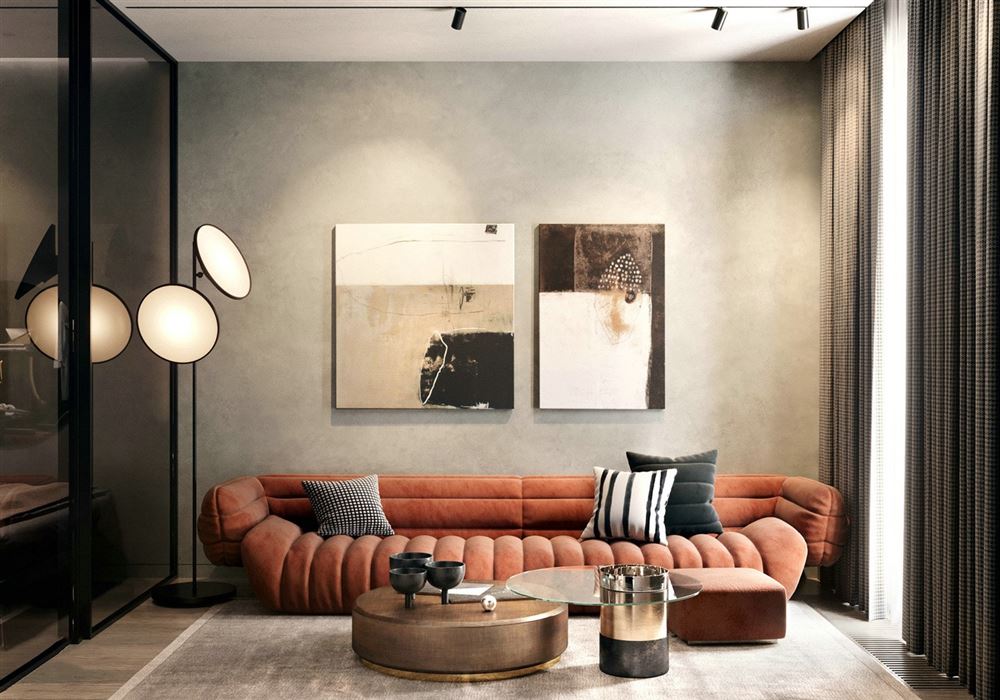 佛山市招商曦岸現代簡約風格公寓裝修案例