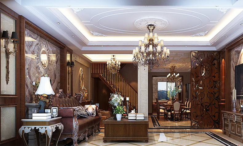 樂山市樂山萬達廣場 萬達&middot;御府歐式風格復式裝修案例