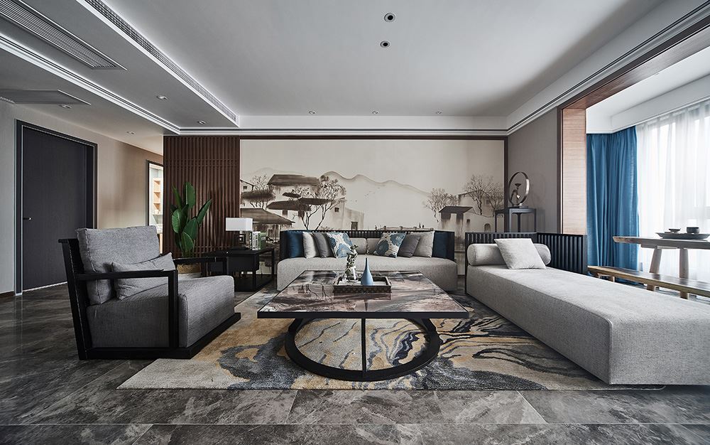 佛山市美的半島莊園現代簡約風格三居室裝修案例