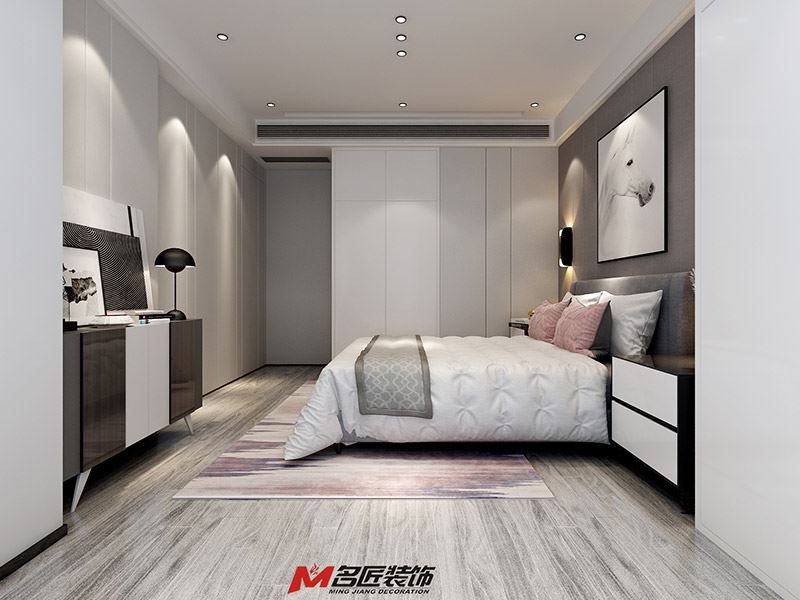 臺州市愛仕達半島名苑現代簡約風格三居室裝修案例