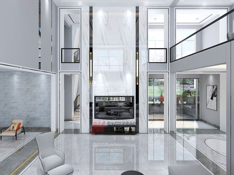 自貢市明珠小區現代風格別墅裝修案例