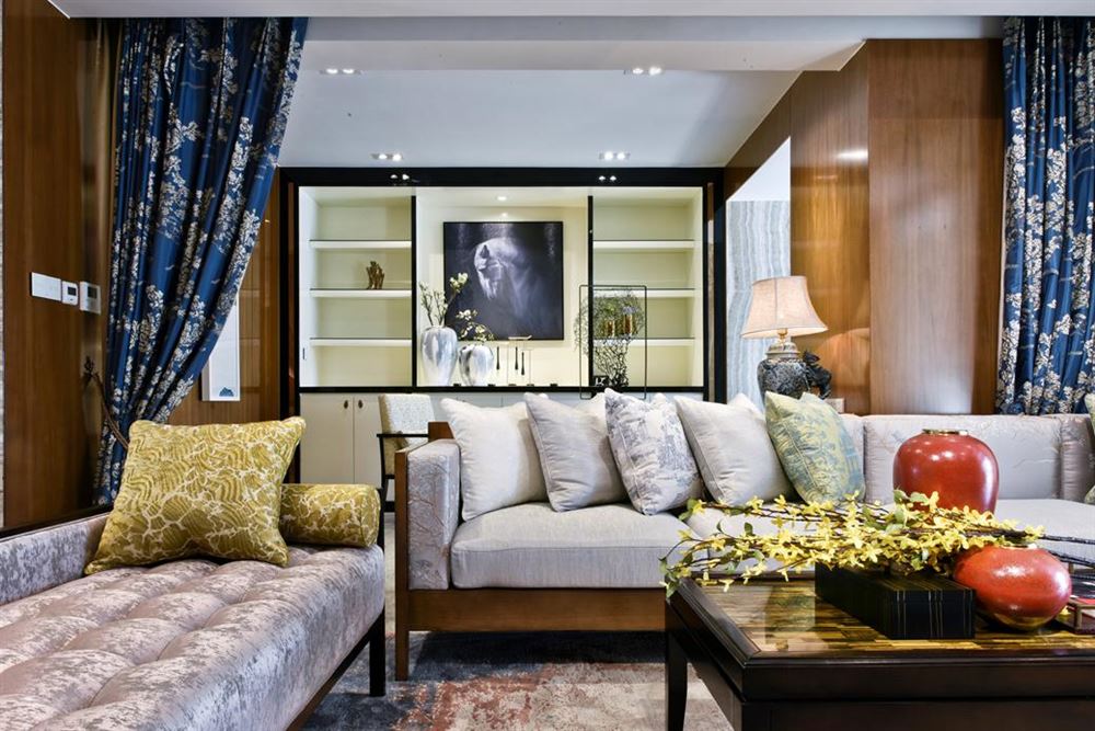 曲靖市濱河書院現(xiàn)代簡(jiǎn)約風(fēng)格四居室裝修案例