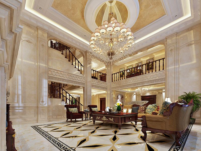 泰州市百富紳財富廣場小區歐式風格別墅裝修案例