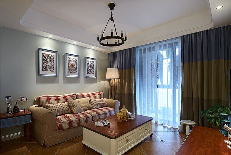 江門市雅逸尚都田園風格二居室裝修案例