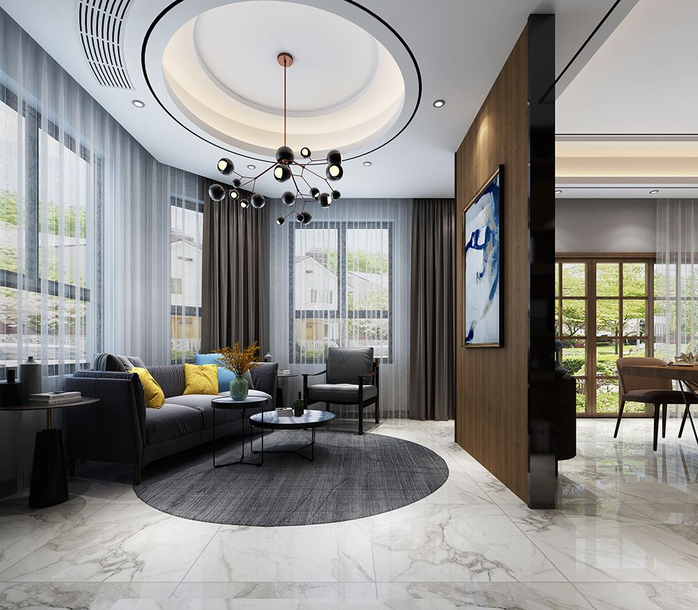 佛山市美的&middot;金地&middot;新明珠&middot;鳳翔灣壹號現代簡約風格別墅裝修案例