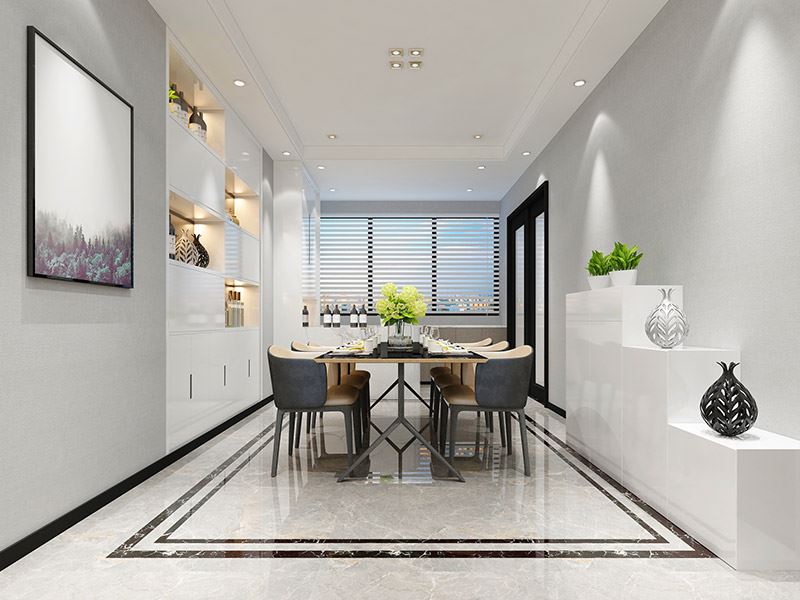 廣州市中海花城灣現(xiàn)代簡約風格二居室裝修案例