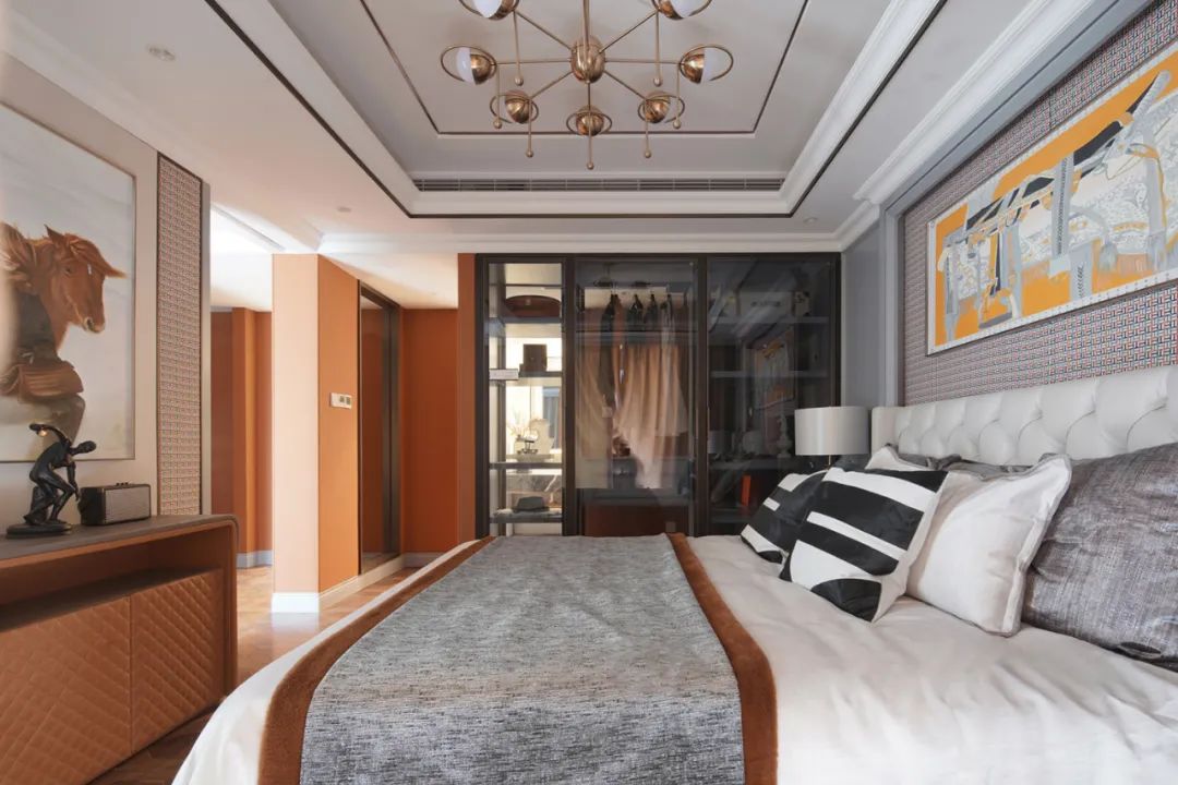 時尚輕奢風格室內設計家裝案例-主臥