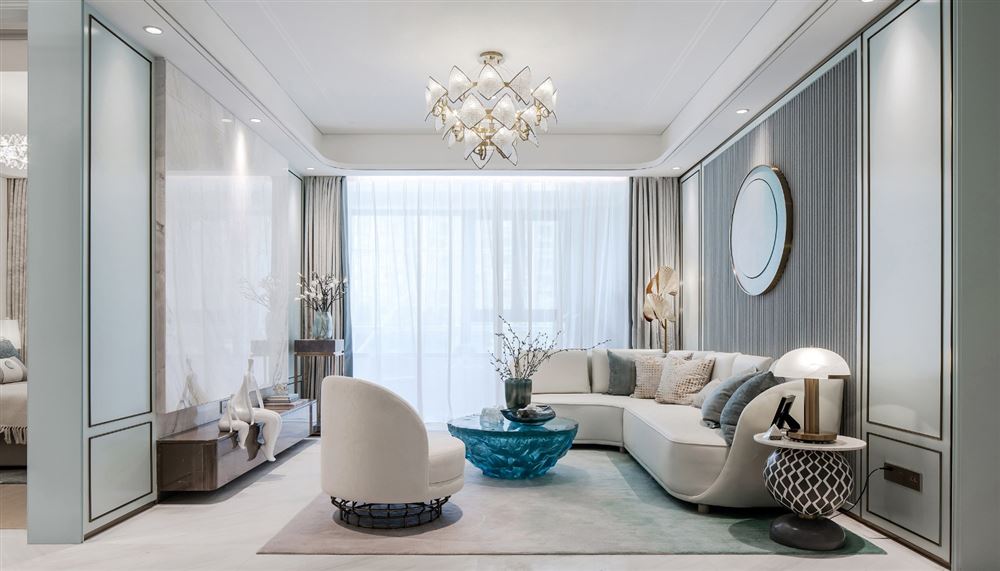 佛山市綠城&middot;桂語蘭庭歐式風格三居室裝修案例