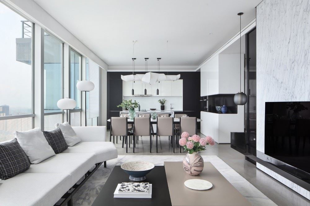 佛山市金地&middot;中南&middot;新城大境現代簡約風格平層裝修案例