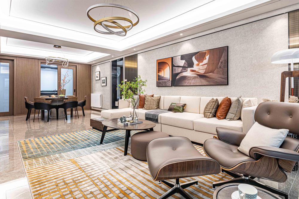 佛山市碧桂園&middot;鳳凰灣新中式風格四居室裝修案例