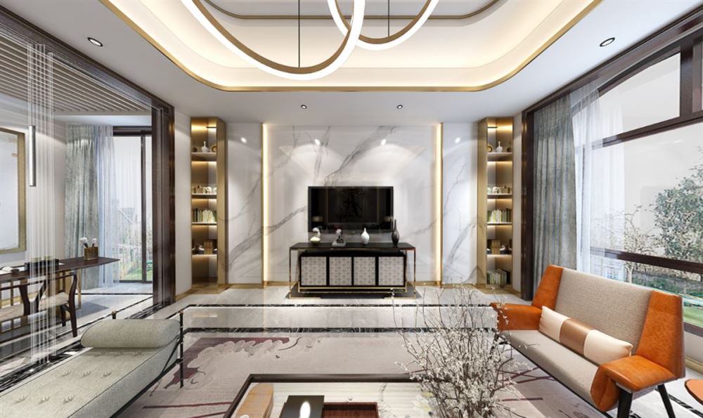 廣州市怡港花園歐式風(fēng)格三居室裝修案例