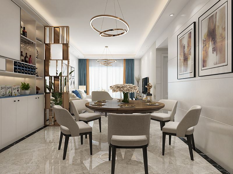 茂名市華廈世紀現代簡約風格三居室裝修案例