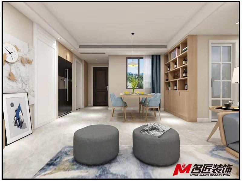 湖州市汀香別墅現代簡約風格三居室裝修案例