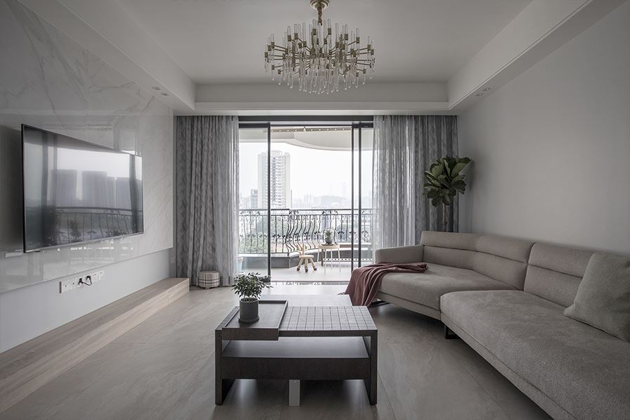 佛山市保利時代天珀現代風格三居室裝修案例