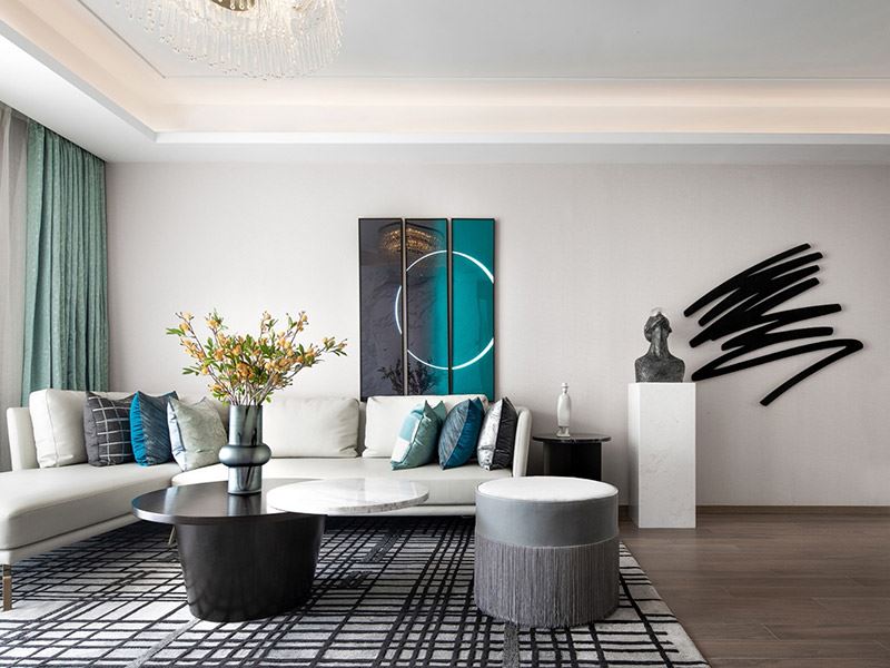 河源市東江灣江灣明珠現(xiàn)代簡約風(fēng)格三居室裝修案例