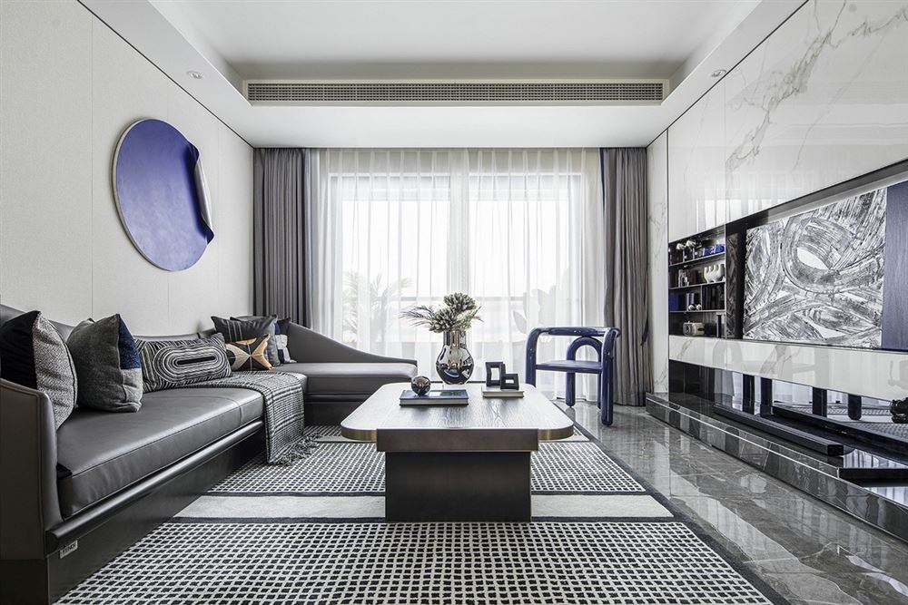 江門市明翠新村現代風格三居室裝修案例