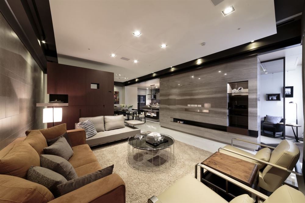 廣州市南華時代城輕奢風格四居室裝修案例