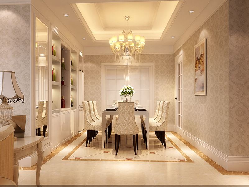 河源市東江灣&middot;名門世家歐式風格三居室裝修案例