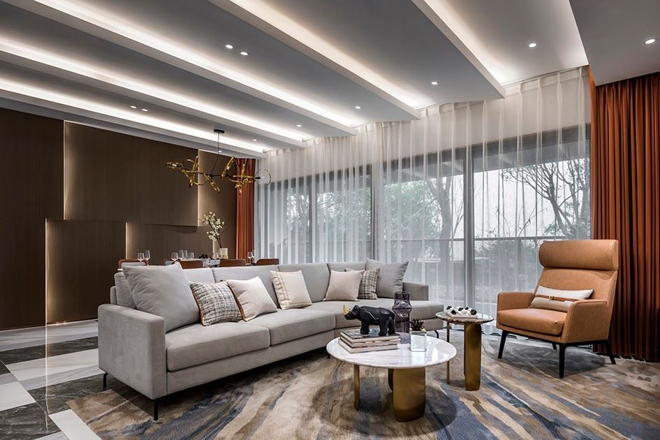 陽(yáng)江市豐怡豪庭輕奢風(fēng)格三居室裝修案例