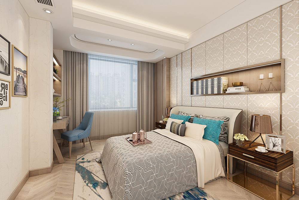 佛山市朝安金茂悅新中式風格復式裝修案例