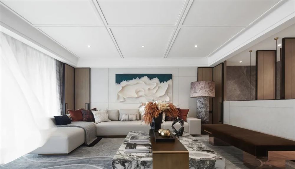 佛山市朝安金茂悅輕奢風格三居室裝修案例