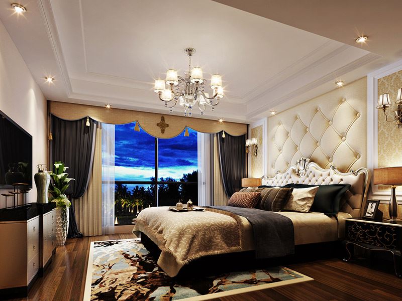 河源市雅居樂新地歐式風(fēng)格三居室裝修案例