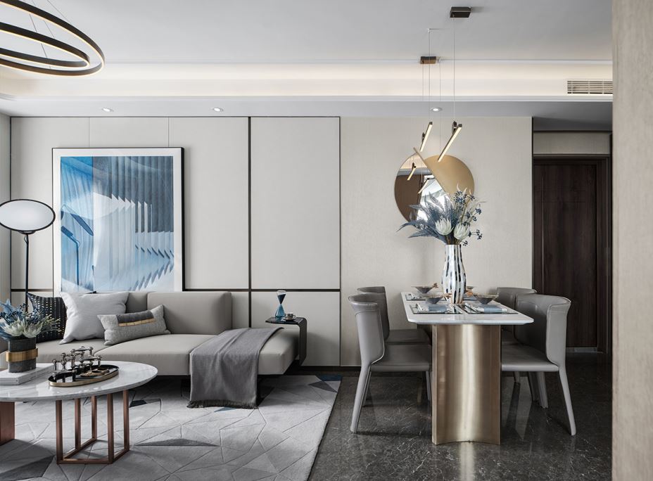 江門市伯爵半島輕奢風(fēng)格三居室裝修案例