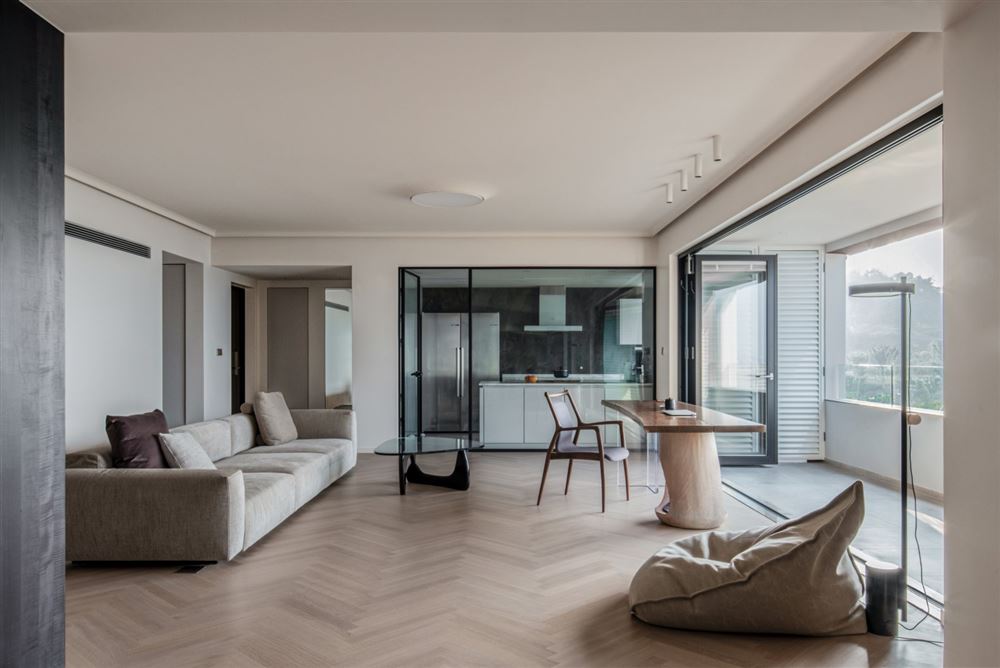 佛山市萬科悅都薈新中式風格四居室裝修案例