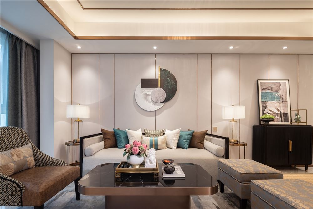 江門市百富園新中式風格別墅裝修案例