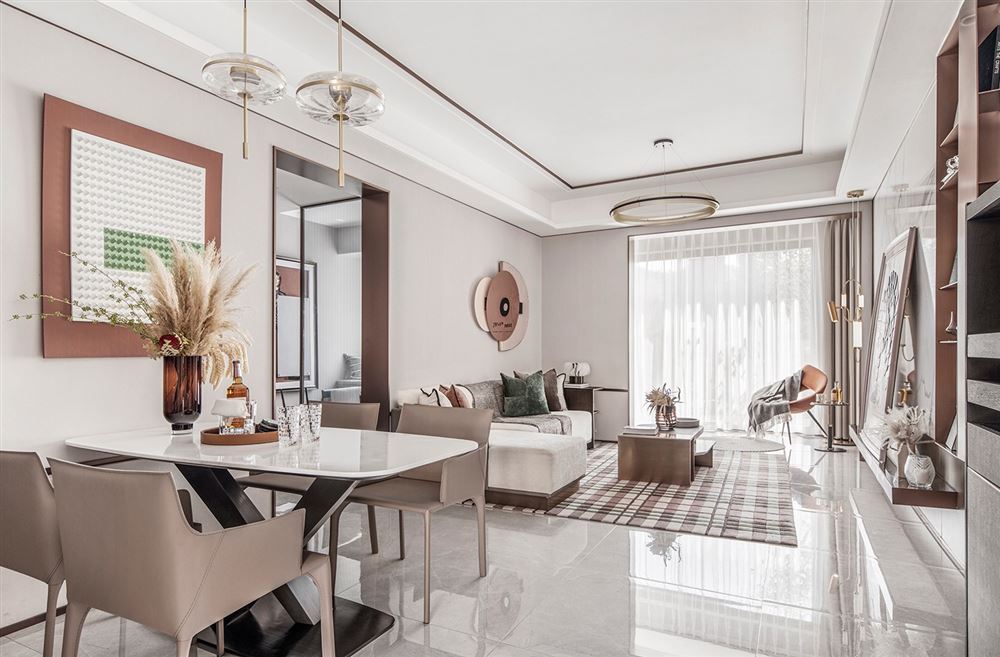 佛山市萬科金域水岸輕奢風格三居室裝修案例