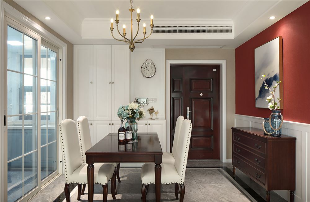 佛山市高明鈞明城美式風格三居室裝修案例