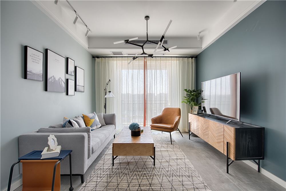 廣州市時代長島北歐風格三居室裝修案例