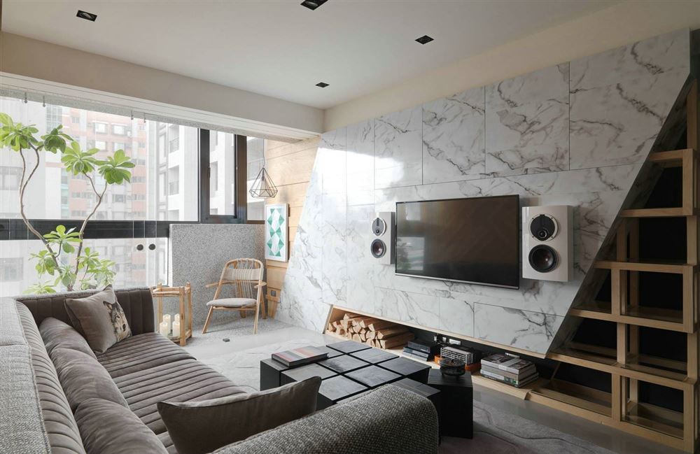 湛江市華基樓現代簡約風格三居室裝修案例