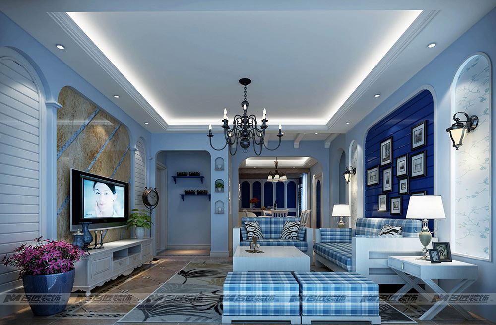 茂名市粵西明珠北歐風格三居室裝修案例