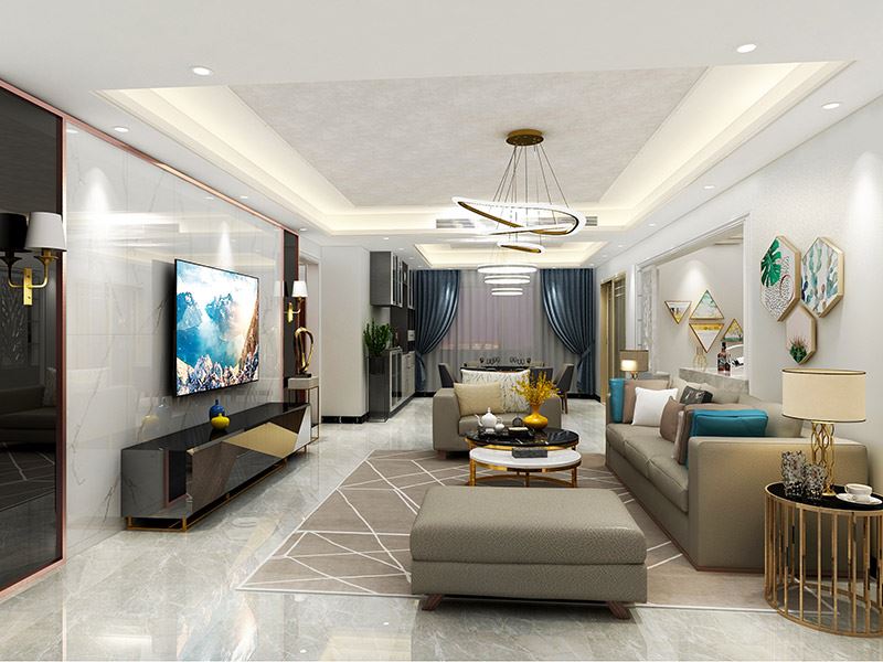 佛山市保利閱江臺(tái)現(xiàn)代簡(jiǎn)約風(fēng)格四居室裝修案例