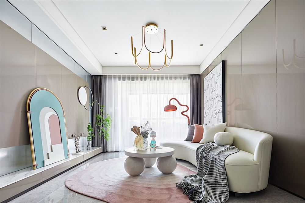 佛山市保利維塔輕奢風格三居室裝修案例