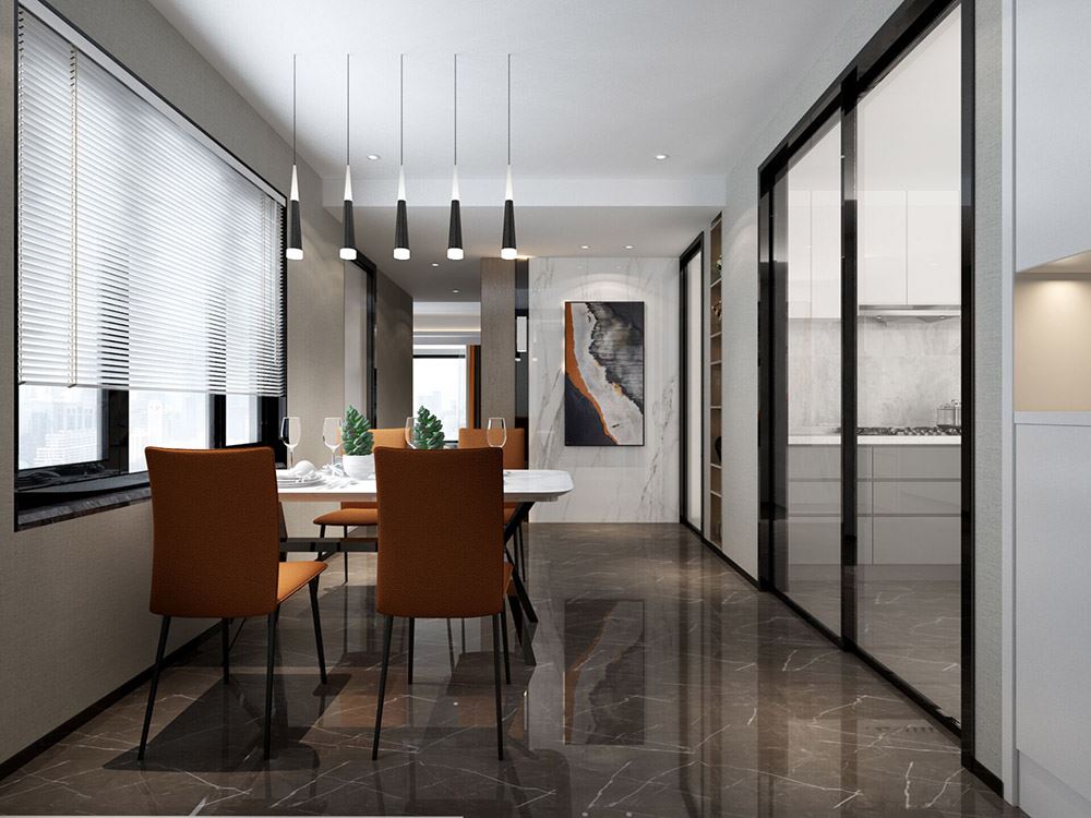 臺州市愛仕達半島名苑現代簡約風格二居室裝修案例