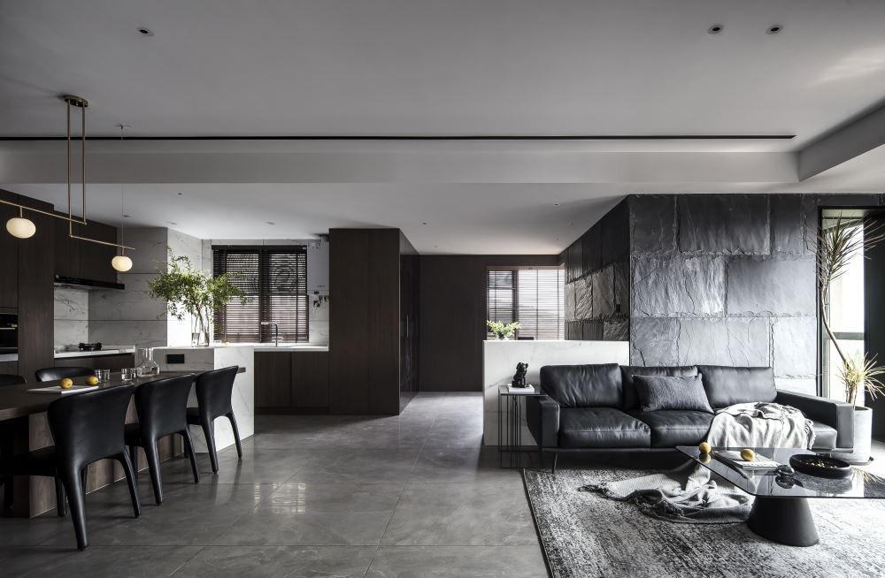 江門市越秀星匯名庭現代簡約風格三居室裝修案例