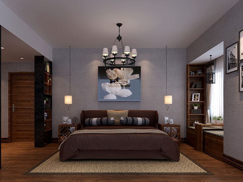 茂名市荔晶新城新古典風格三居室裝修案例