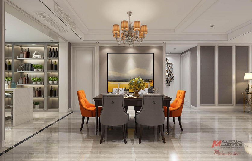 常州市中央花園歐式風格復式裝修案例