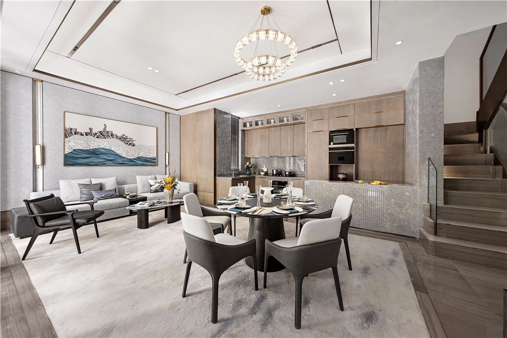 佛山市卓越蔚藍星宸新中式風格別墅裝修案例