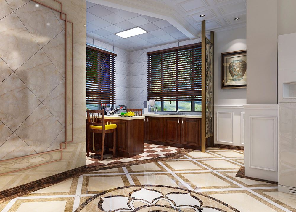 江門市明泰城田園風格別墅裝修案例