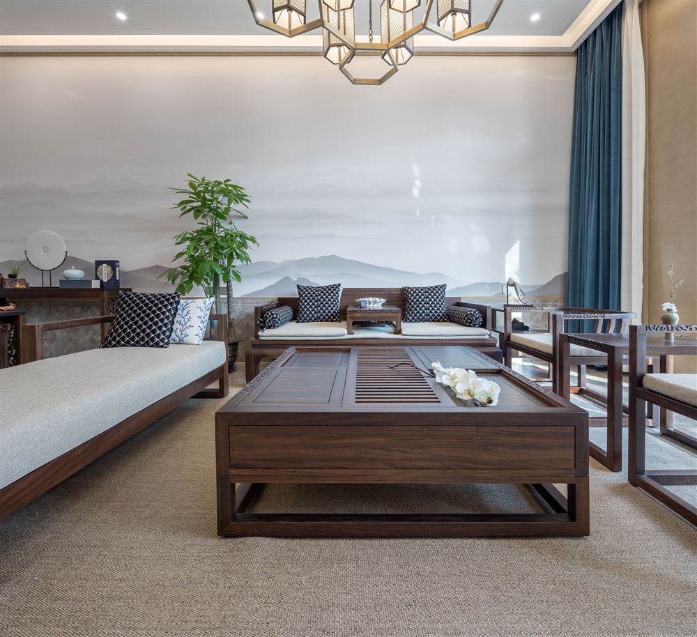 佛山市金地藝境天成新中式風(fēng)格平層裝修案例