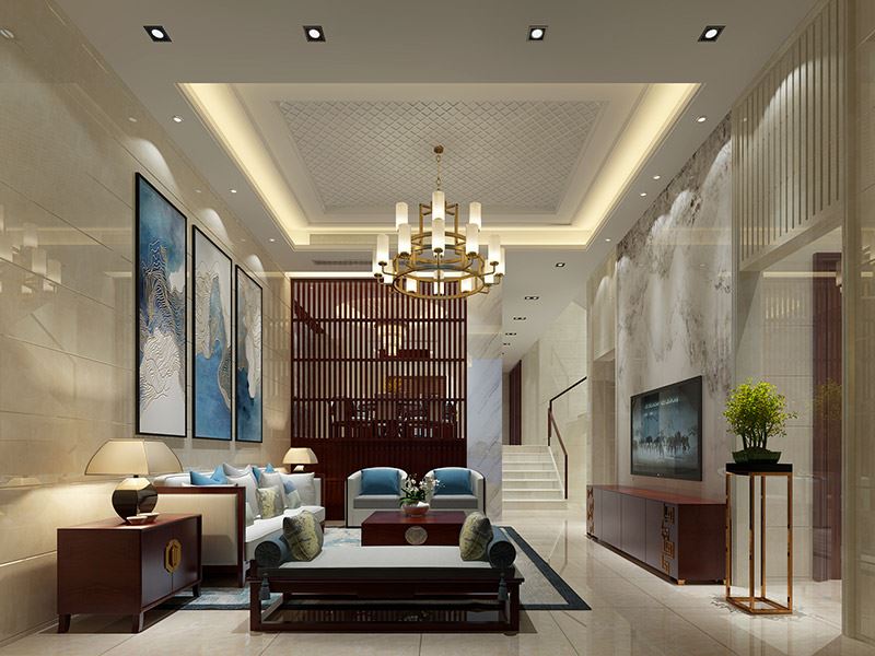 泰州市柏建小區現代簡約風格別墅裝修案例