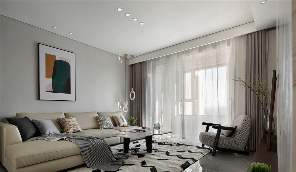 昭通市晟博上層現(xiàn)代簡(jiǎn)約風(fēng)格四居室裝修案例