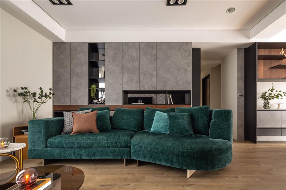 廣州市奧園灣區智谷現代簡約風格三居室裝修案例